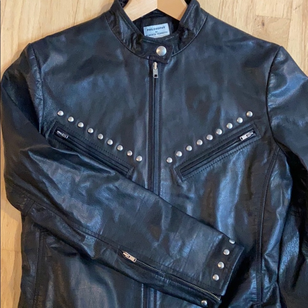 Philosophy di Alberta Ferretti leather jacket - Picture 4 of 4